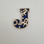 Lettre en bois magnétique - design space