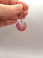Boucles d'oreilles en résine - printemps rose – Image 6