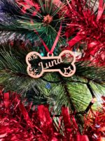 Décoration pour le sapin de noël en bois - chien