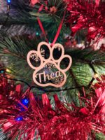 Décoration pour le sapin de noël en bois - chien – Image 2