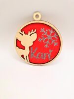 Décoration pour le sapin de noël en bois - Modèle Renne – Image 2