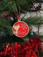 Décoration pour le sapin de noël en bois - Modèle Renne