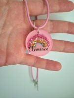 Collier en résine - Arc en ciel